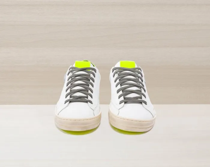 John Recycled WhiteYellow WomenMen P448 Low Tops John Recycled WhiteYellow WomenMen P448 Low Tops