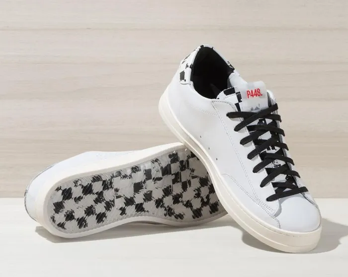 John Stained Check Men P448 Low Tops John Stained Check Men P448 Low Tops