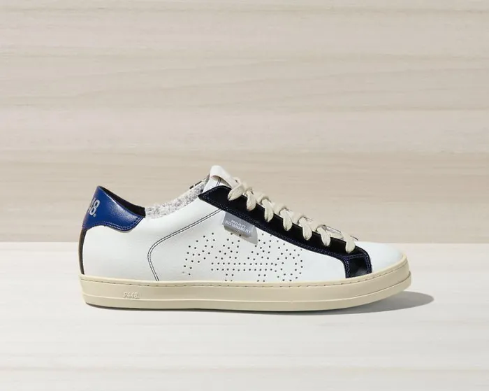 John Vegan Apple Navy WomenMen P448 Low Tops