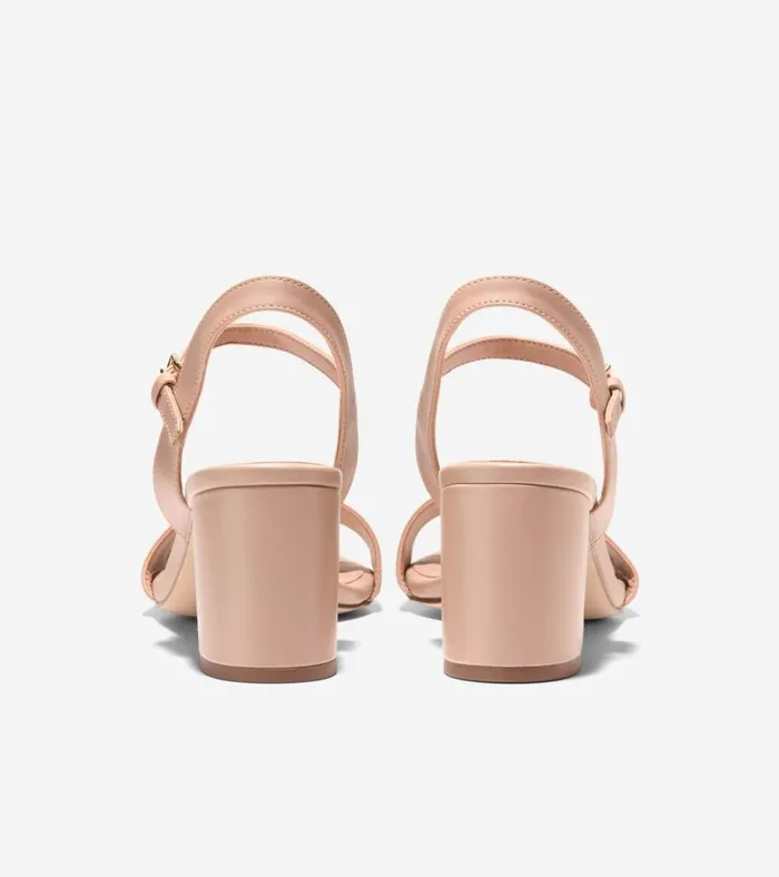 Josie Block Heel Sandals Brush Leather Women Cole Haan Heels and Pumps