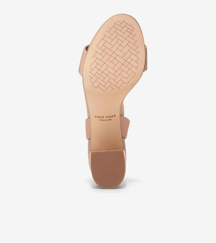 Josie Block Heel Sandals Brush Leather Women Cole Haan Heels and Pumps