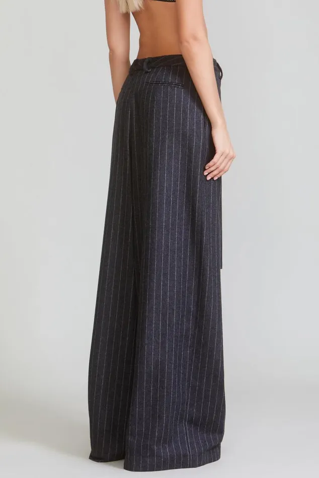 KILTED TROUSER 8211 GREY PINSTRIPE Women R13 Pants and Shorts