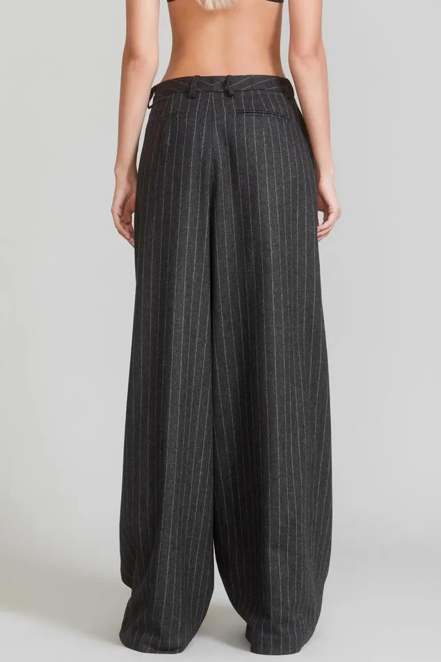 KILTED TROUSER 8211 GREY PINSTRIPE Women R13 Pants and Shorts