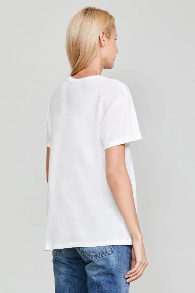 KURT DOODLE BOY T 8211 WHITE Women R13 TShirts