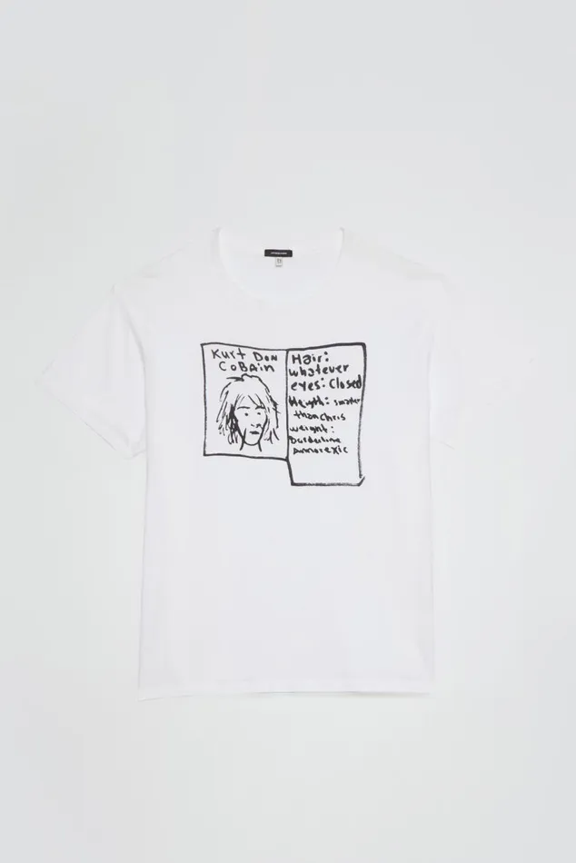 KURT DOODLE BOY T 8211 WHITE Women R13 TShirts