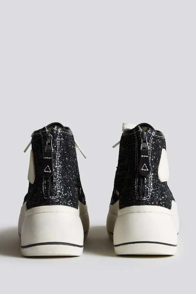 KURT HIGH TOP 8211 RUTILANT BLACK Women R13 Shoes