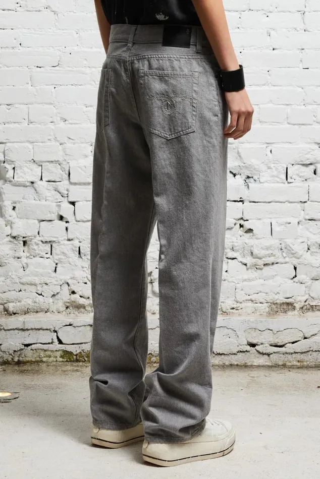 LEMMY SLIM JEAN 8211 RINSE GREY Women R13 Denim