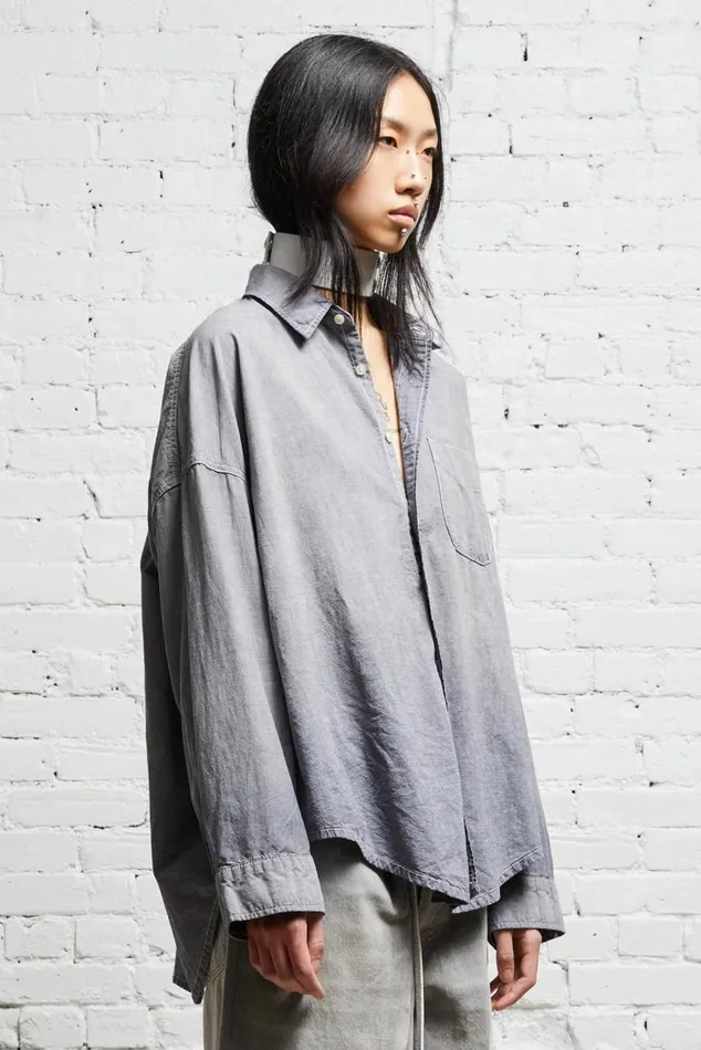 LONG SLEEVE BUTTONUP 8211 BLACK CHAMBRAY Women R13 Tops