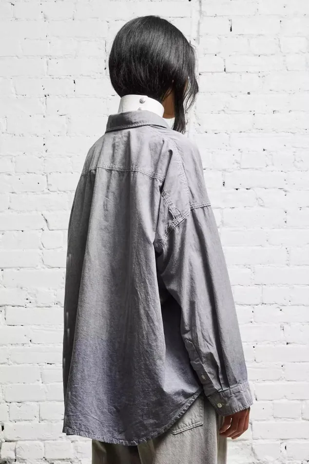 LONG SLEEVE BUTTONUP 8211 BLACK CHAMBRAY Women R13 Tops