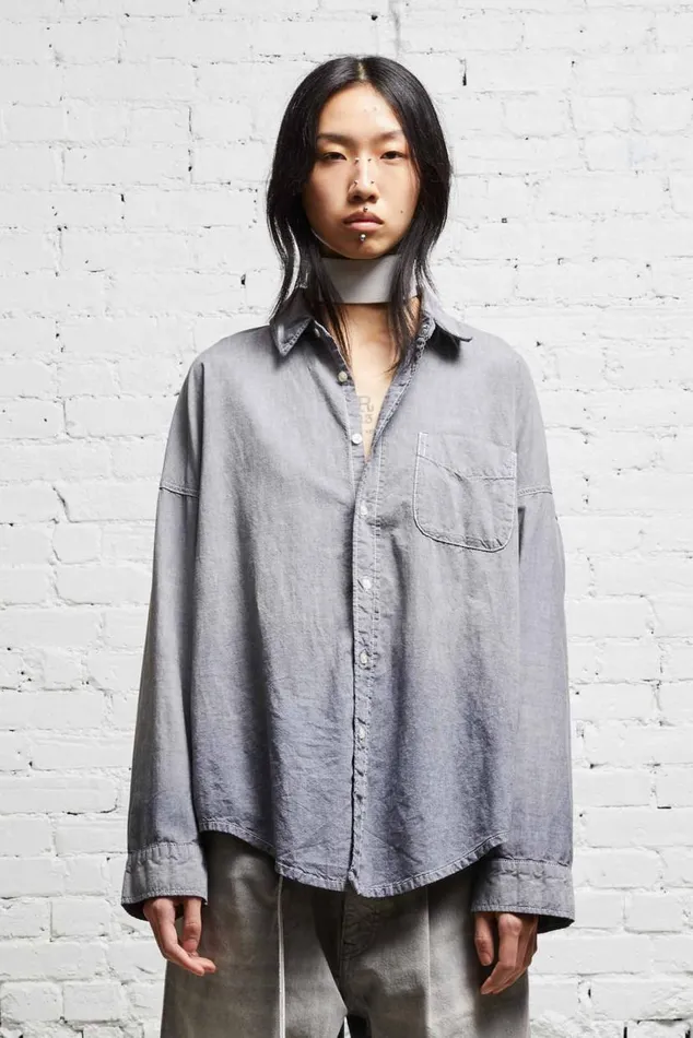 LONG SLEEVE BUTTONUP 8211 BLACK CHAMBRAY Women R13 Tops