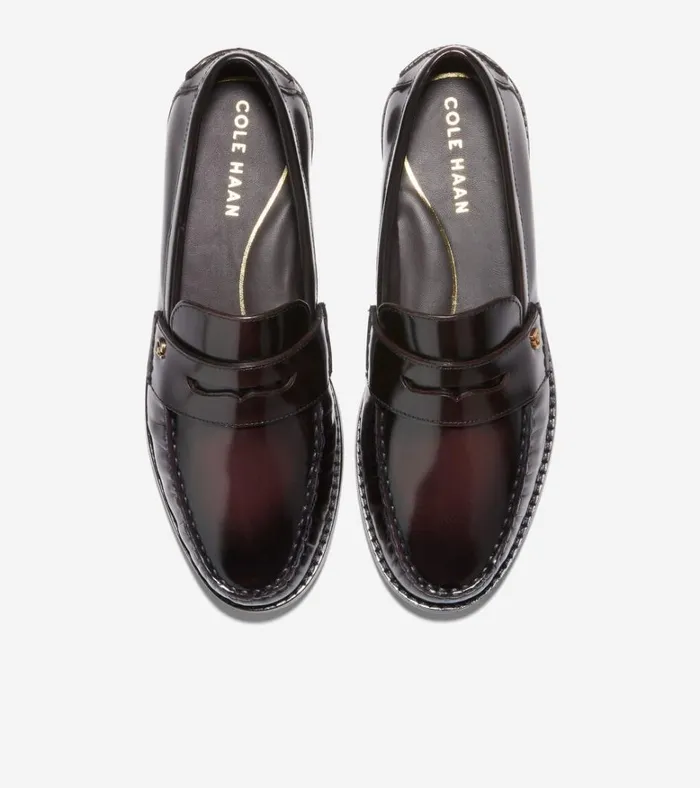 Lux Pinch Penny Loafer Deep Burgundy Women Cole Haan Loafers and Drivers
