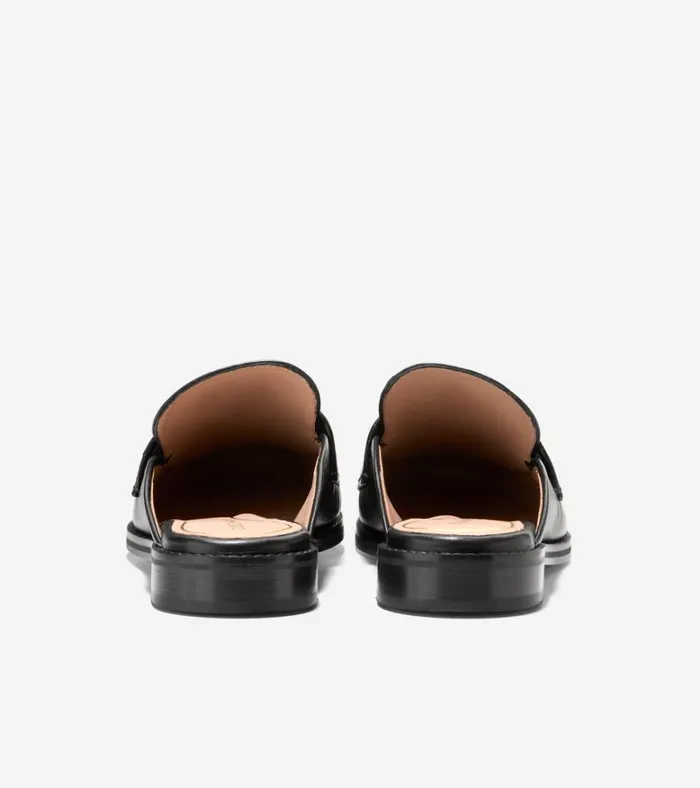 Lux Pinch Penny Loafer Mules Black Women Cole Haan Flats and SlipOns