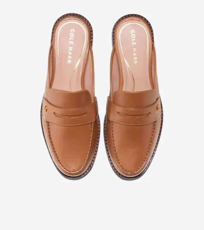 Lux Pinch Penny Loafer Mules Pecan Women Cole Haan Flats and SlipOns