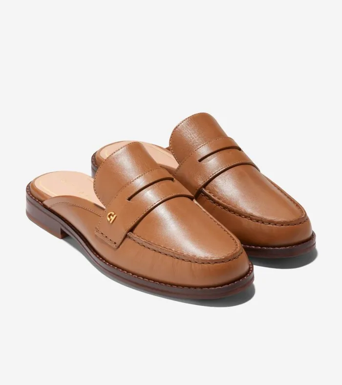 Lux Pinch Penny Loafer Mules Pecan Women Cole Haan Flats and SlipOns