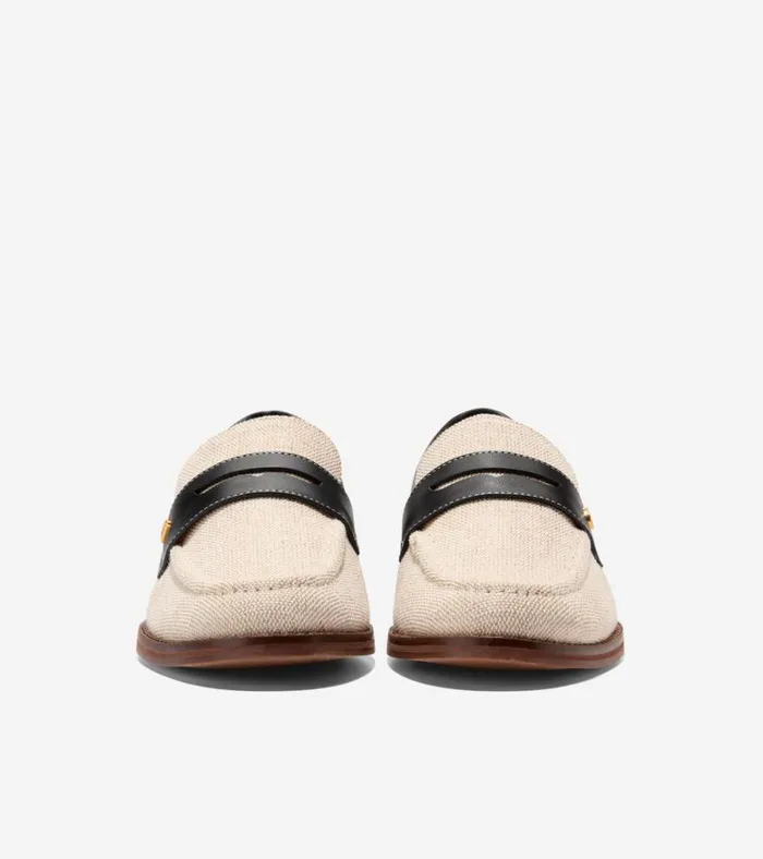 Lux Pinch Penny Loafers Naturalblack Women Cole Haan Loafers and Drivers
