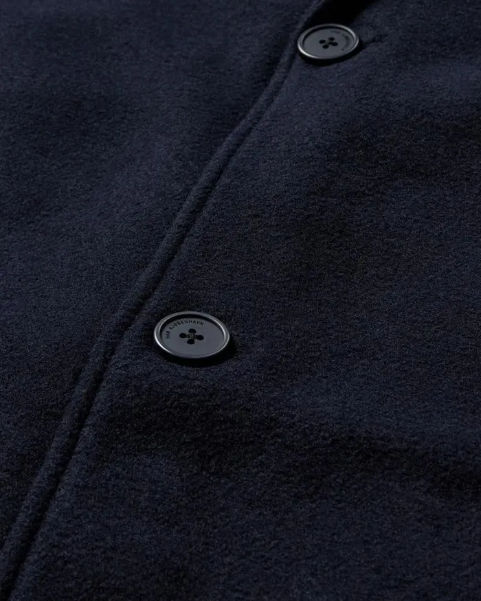 Men Coats And Jackets Han Kjbenhavn Bankers Coat 8211 Dark Navy