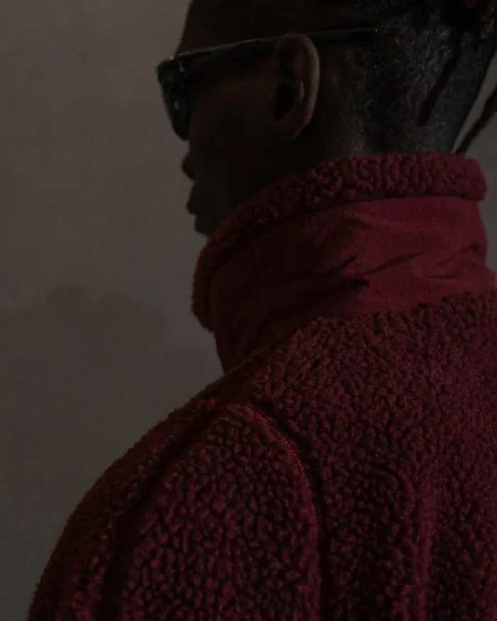 Men Coats And Jackets Han Kjbenhavn Fleece Jacket 8211 Blood Red