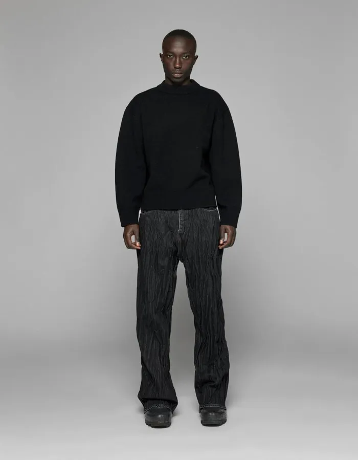 Men Knitwear Han Kjbenhavn Diamond Detail Knit Sweater 8211 Black