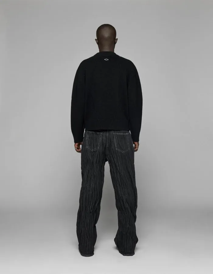 Men Knitwear Han Kjbenhavn Diamond Detail Knit Sweater 8211 Black