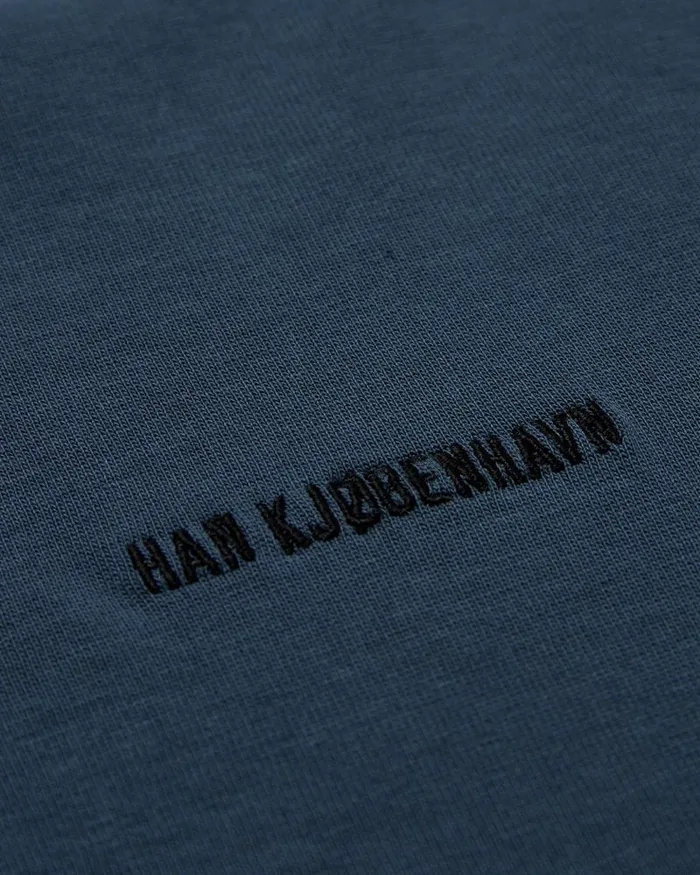 Men Sweatshirts Han Kjbenhavn Daily Oversized Crew Neck 8211 Blue