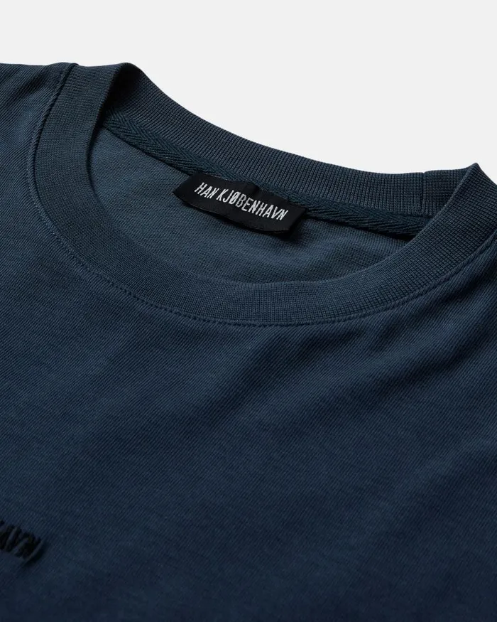 Men Sweatshirts Han Kjbenhavn Daily Oversized Crew Neck 8211 Blue