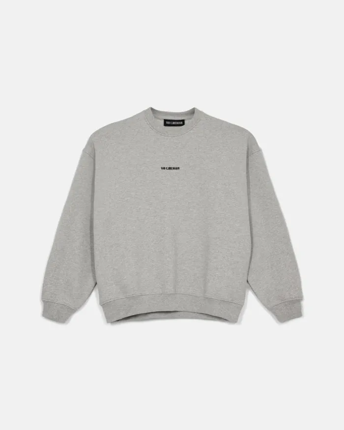 Men Sweatshirts Han Kjbenhavn Daily Oversized Crew Neck 8211 Grey Melange