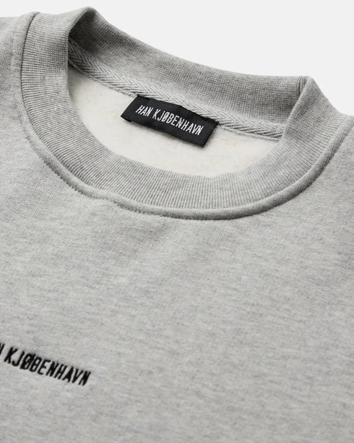 Men Sweatshirts Han Kjbenhavn Daily Oversized Crew Neck 8211 Grey Melange