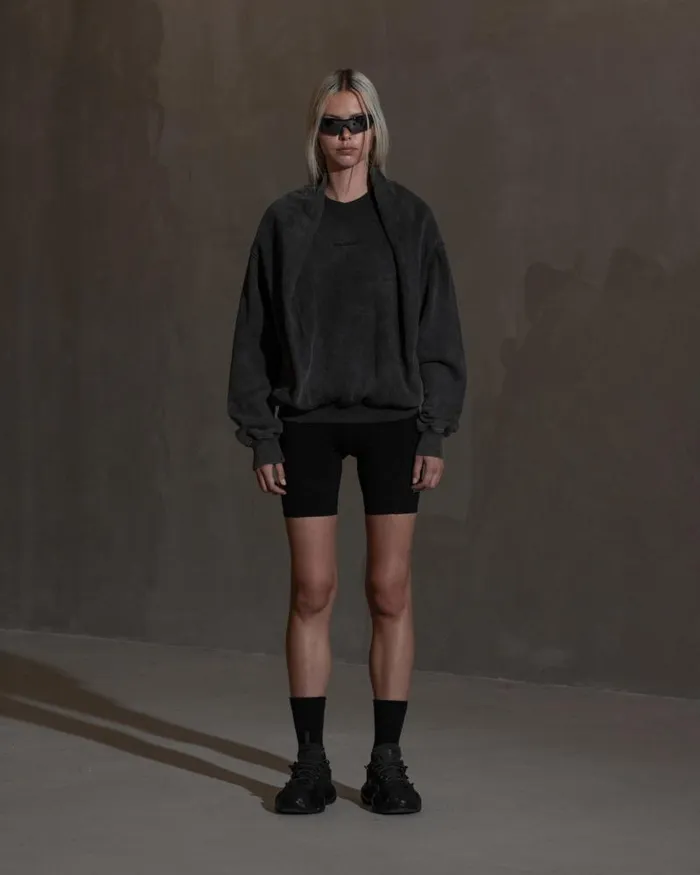 Men Sweatshirts Han Kjbenhavn Double Layered Crewneck 8211 Ash Grey