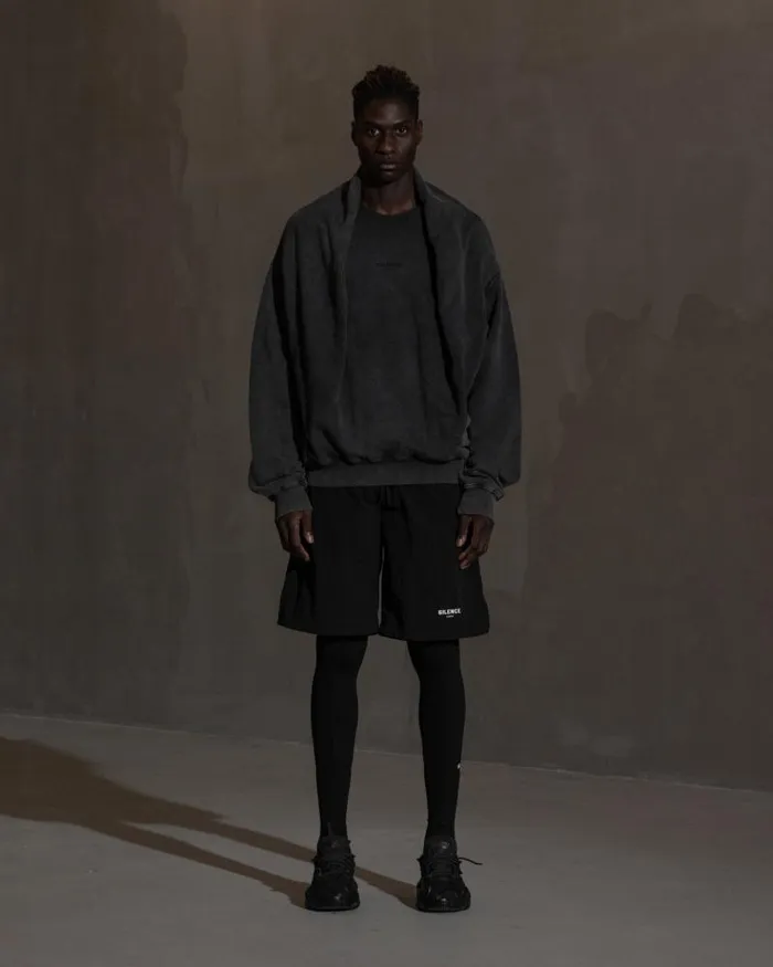 Men Sweatshirts Han Kjbenhavn Double Layered Crewneck 8211 Ash Grey