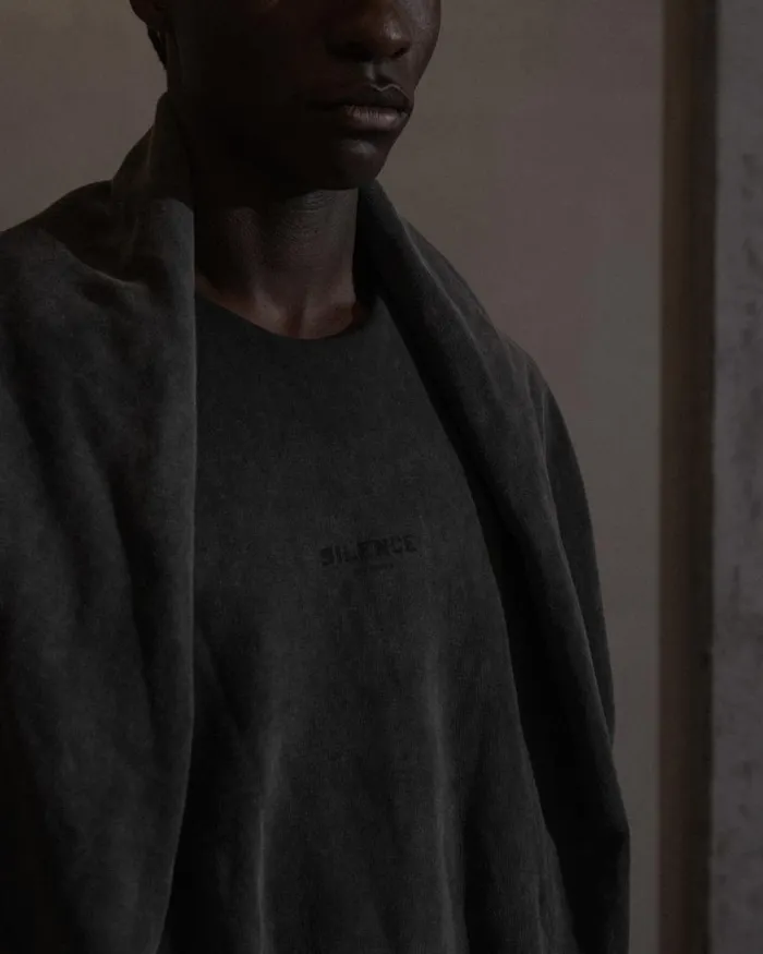Men Sweatshirts Han Kjbenhavn Double Layered Crewneck 8211 Ash Grey