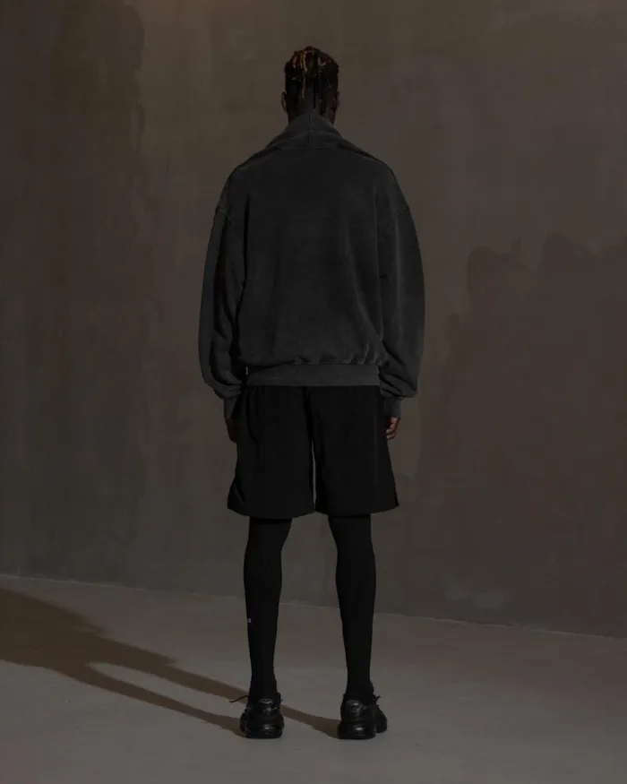 Men Sweatshirts Han Kjbenhavn Double Layered Crewneck 8211 Ash Grey