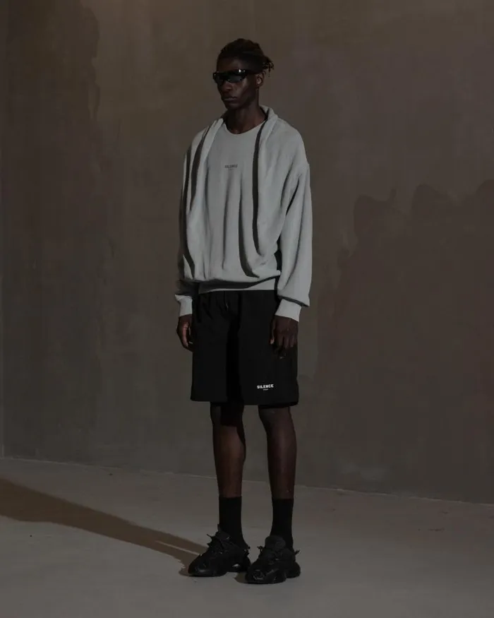 Men Sweatshirts Han Kjbenhavn Double Layered Crewneck 8211 Steel Grey