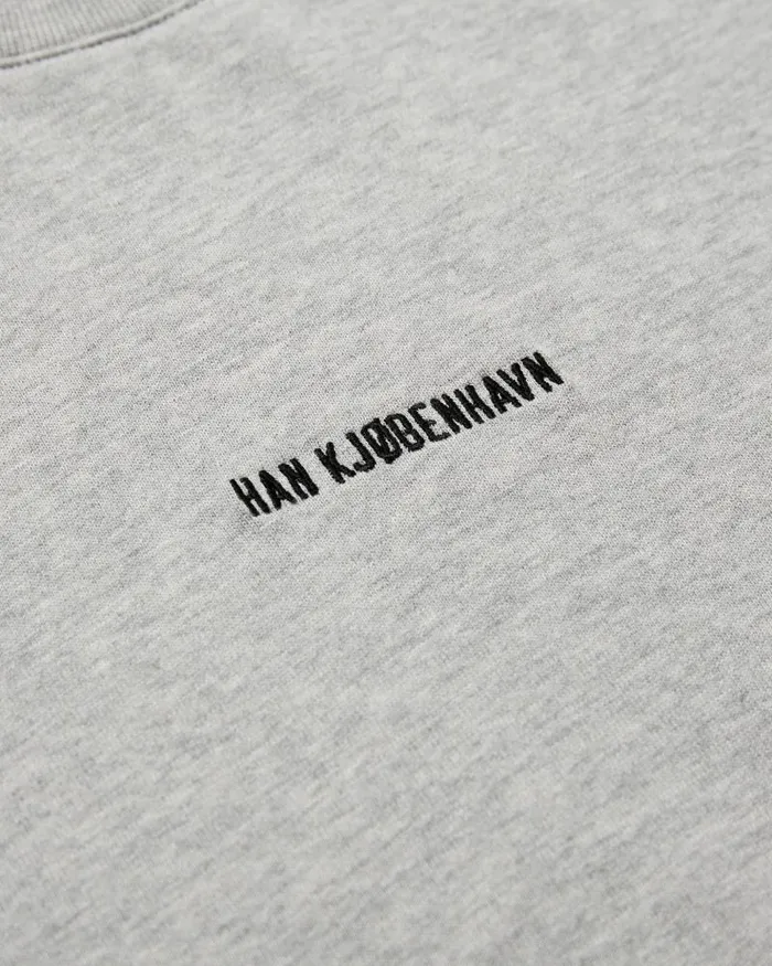 Men Tshirt Han Kjbenhavn Daily Oversized Tee 8211 Grey Melange