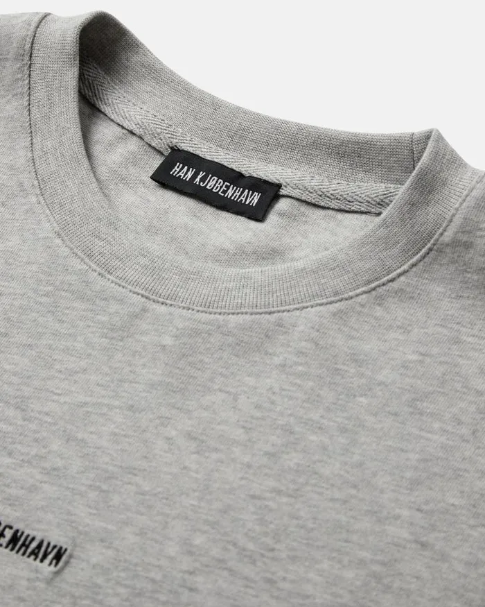 Men Tshirt Han Kjbenhavn Daily Oversized Tee 8211 Grey Melange