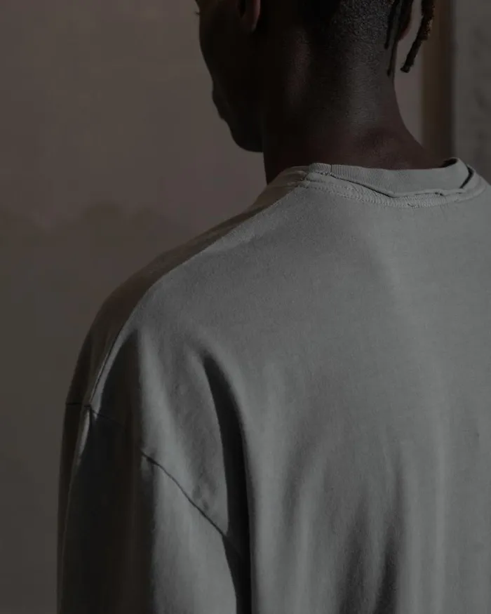 Men Tshirt Han Kjbenhavn Layered Long Sleeve 8211 Steel Grey