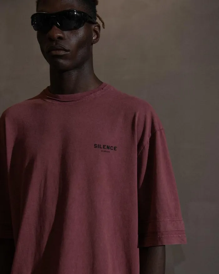 Men Tshirt Han Kjbenhavn Layered Tee 8211 Blood Red