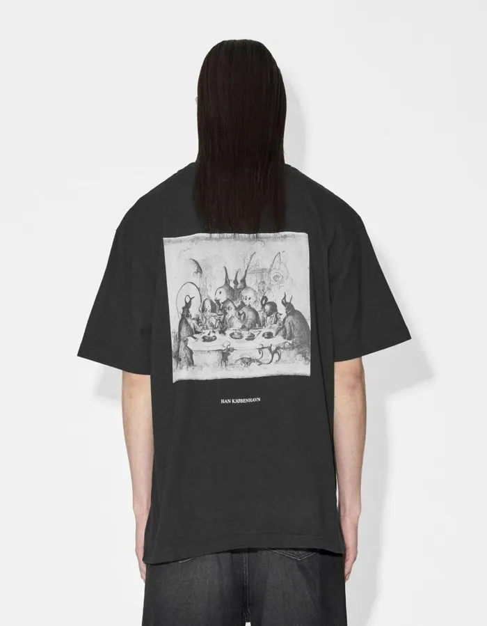 Men Tshirt Han Kjbenhavn Supper Boxy Tee SS 8211 Black