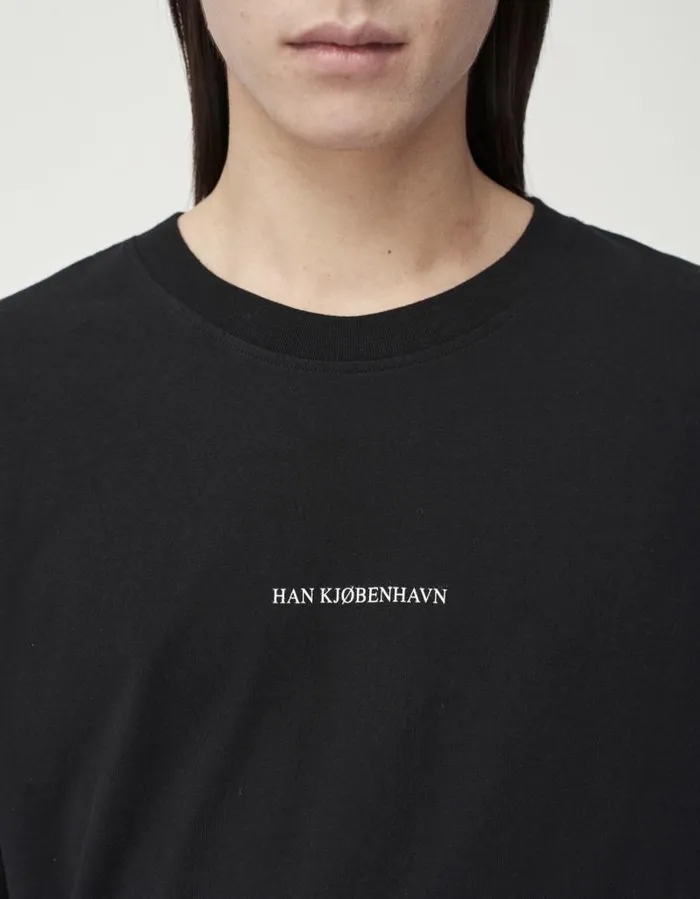 Men Tshirt Han Kjbenhavn Supper Boxy Tee SS 8211 Black Men Tshirt Han Kjbenhavn Supper Boxy Tee SS 8211 Black