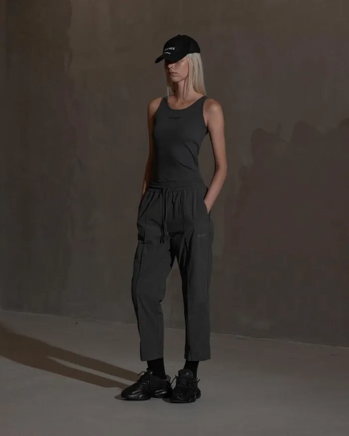 Men Trousers Han Kjbenhavn Cropped Track Trousers 8211 Anthracite Black