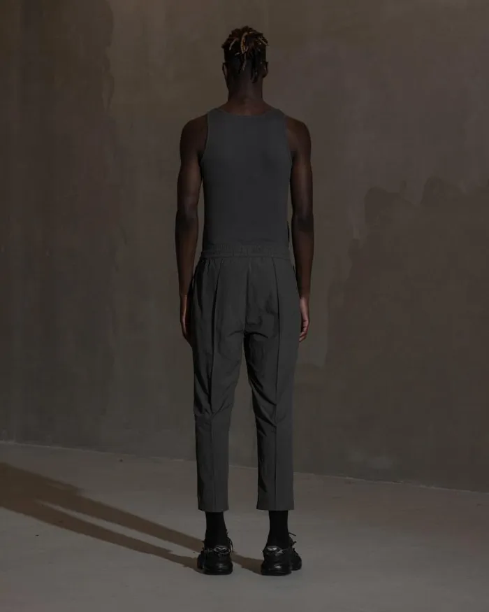 Men Trousers Han Kjbenhavn Cropped Track Trousers 8211 Anthracite Black