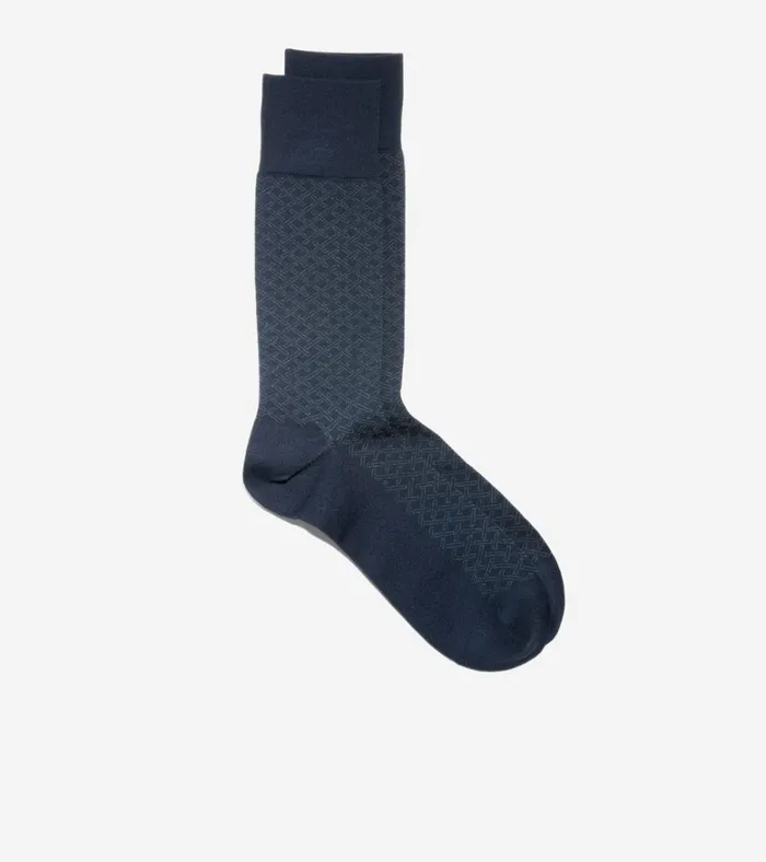Microfiber Dress Socks Navy Blue Men Cole Haan Socks