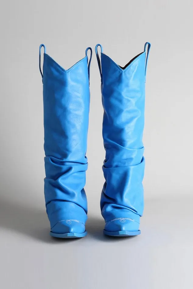 Mid Cowboy Boots 8211 Electric Blue Women R13 Shoes Mid Cowboy Boots 8211 Electric Blue Women R13 Shoes