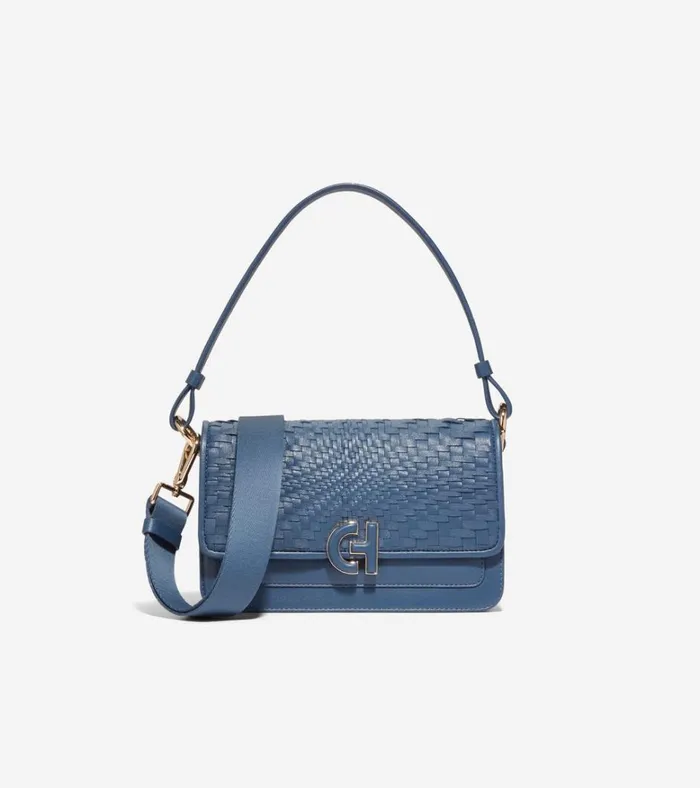 Mini Shoulder Bag Blue Wing Tealgenevieve Weave Women Cole Haan Shoulder Bags