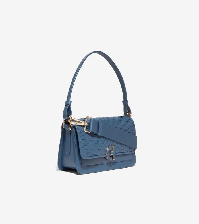 Mini Shoulder Bag Blue Wing Tealgenevieve Weave Women Cole Haan Shoulder Bags