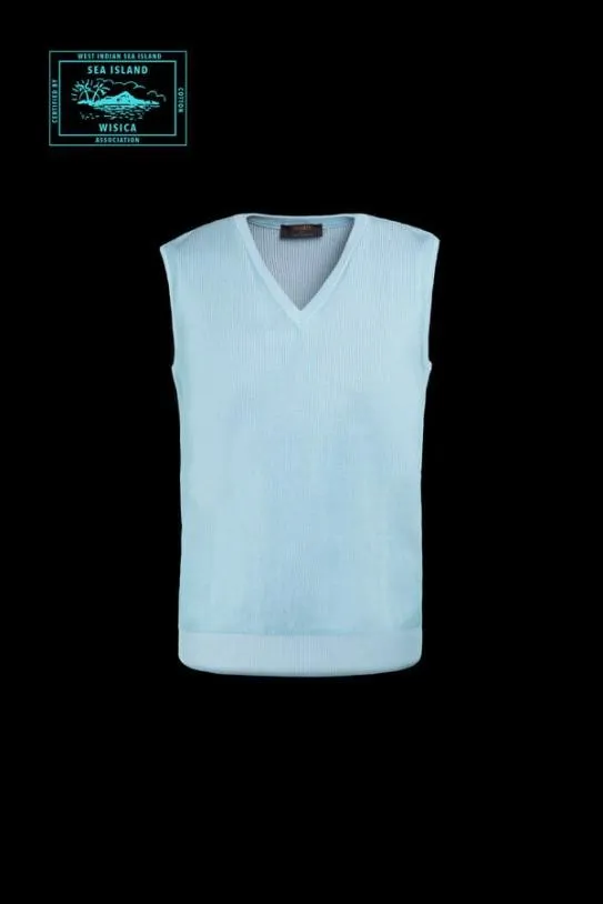 MooRER ANSONSIA Caribbeanturquoisebianco Men Knitwear