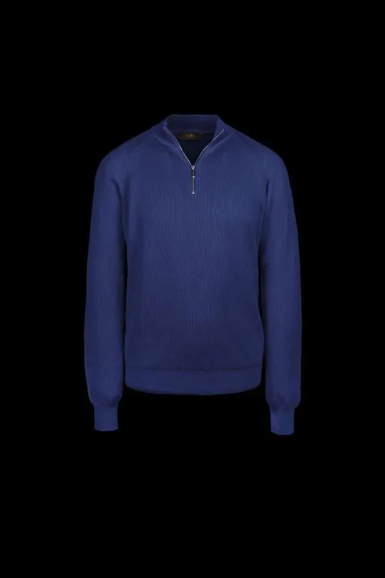 MooRER BASOLICSP Blu Men Knitwear