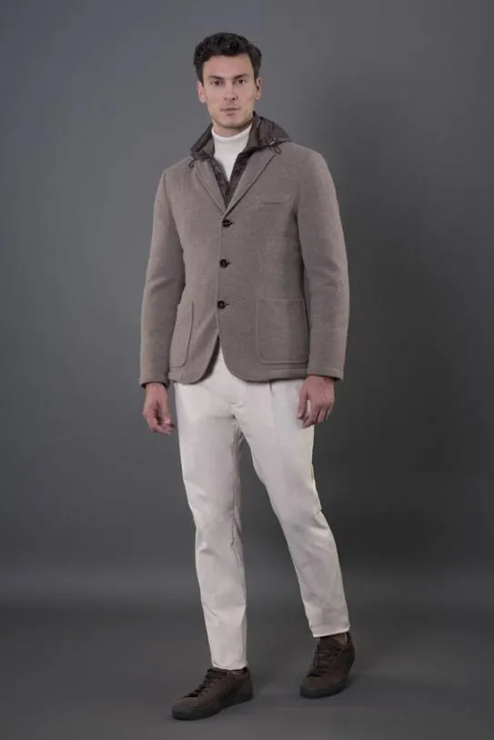 MooRER BELLOTTOMRW Taupe Men Jackets