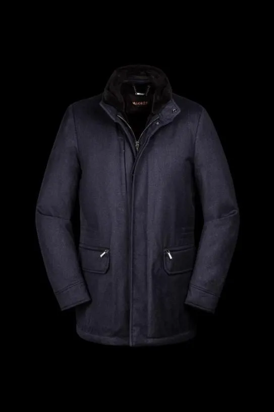 MooRER BERNIERFURILD Blu Grey Men Jackets