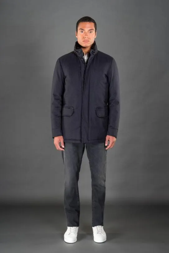 MooRER BERNIERFURILD Blu Grey Men Jackets