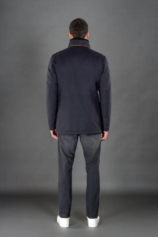 MooRER BERNIERFURILD Blu Grey Men Jackets